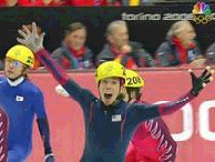 Speed Skater Apolo 
Anton Ohno made this another Olympics to remember at the short track. Photo and open letter to Apolo Anto Ohno.