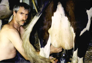 James knows the best methods to milk a cow